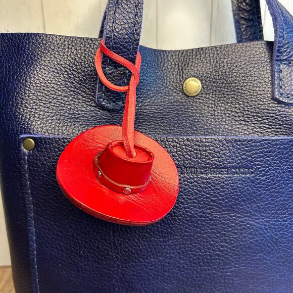 Western Leather Purse Charm Cowboy Hat Bag Charm NeW FAST SHIP - Picture 6 of 7